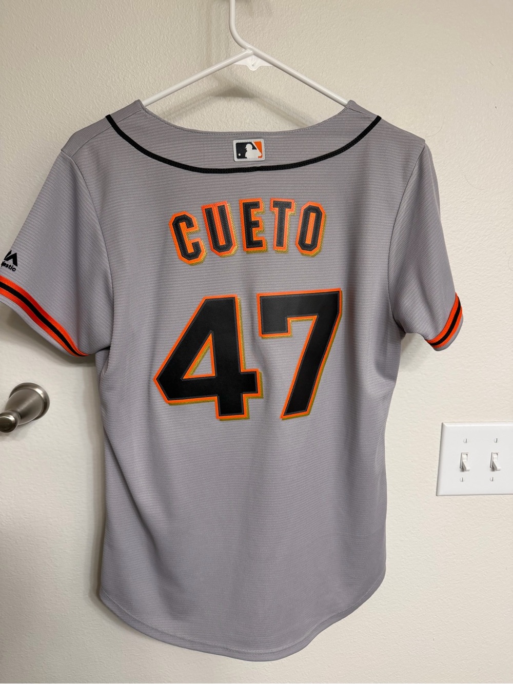MLB Gray Youth Johnny Cueto Jersey